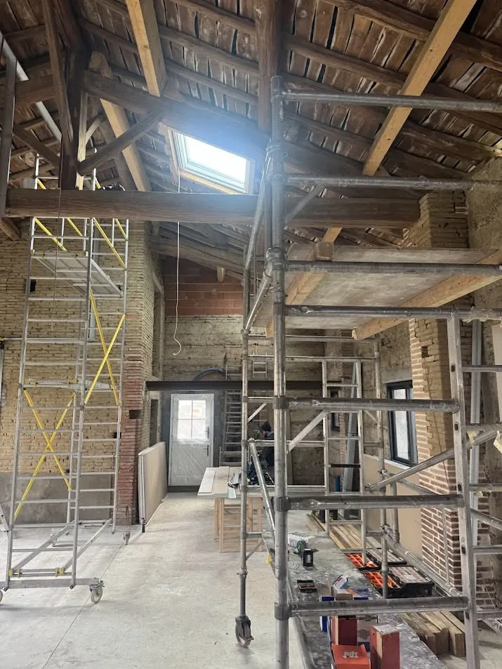 Chantier renovation energetique interieur galisol
